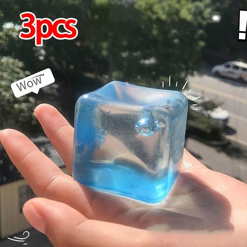 Crystal Blue Ice Cube Taba Squishy