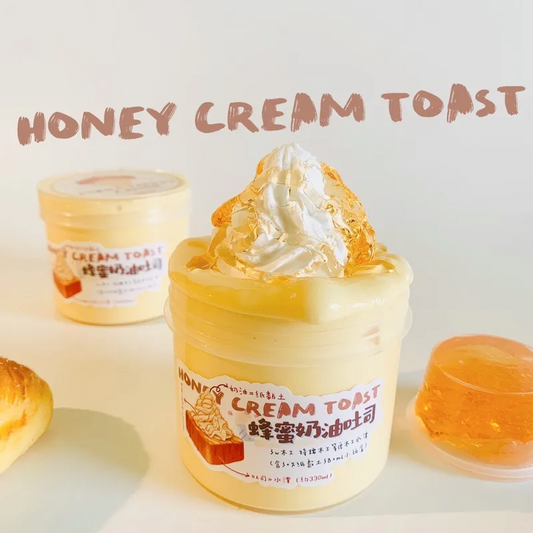 Honey Cream Toast Slime Squeezable Toy