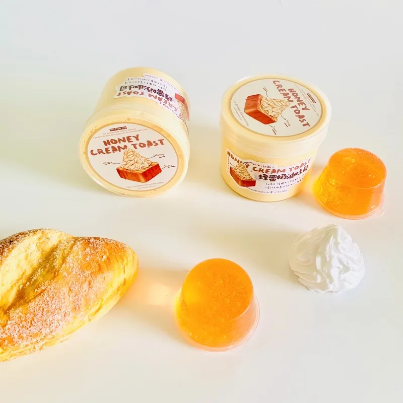 Honey Cream Toast Slime Squeezable Toy