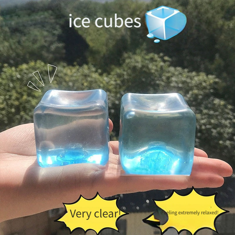 Crystal Blue Ice Cube Taba Squishy