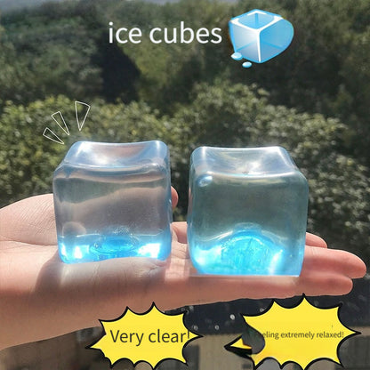 Crystal Blue Ice Cube Taba Squishy