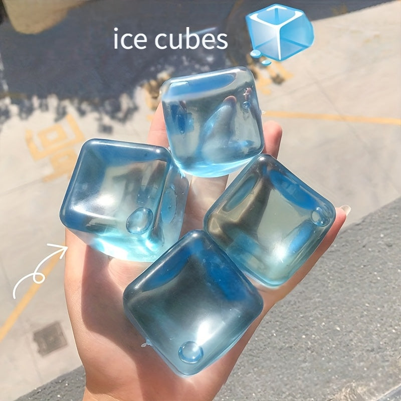 Crystal Blue Ice Cube Taba Squishy