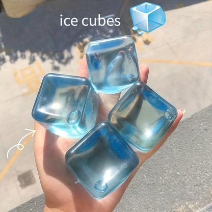 Crystal Blue Ice Cube Taba Squishy