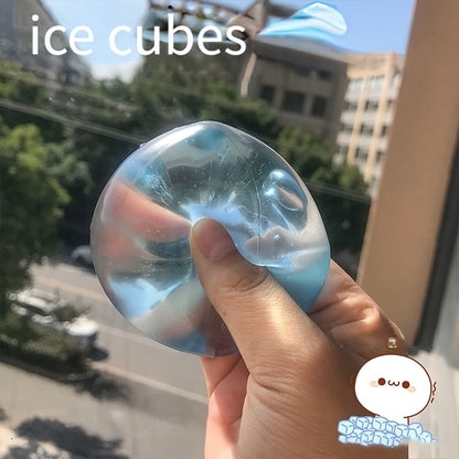 Crystal Blue Ice Cube Taba Squishy