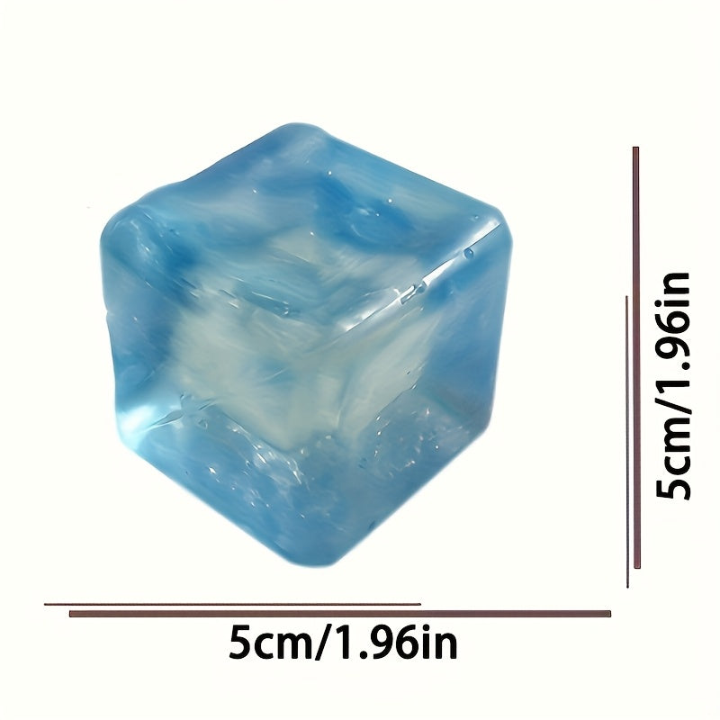 Crystal Blue Ice Cube Taba Squishy