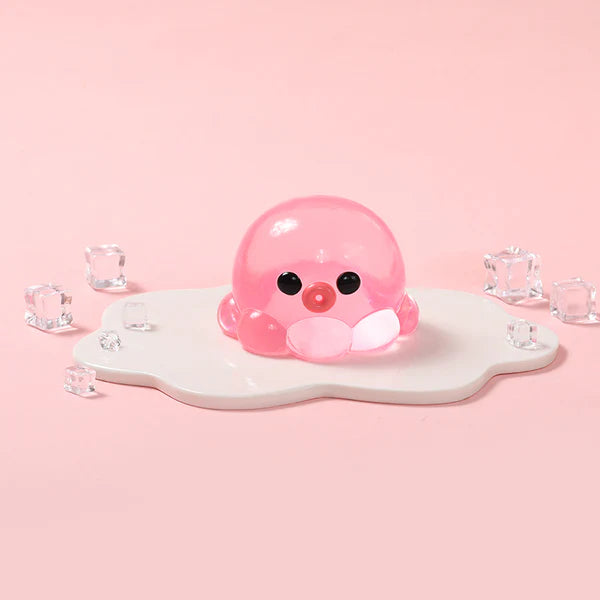 Crystal Pink Octopus Taba Squishy