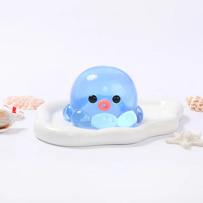 Crystal Blue Octopus Taba Squishy