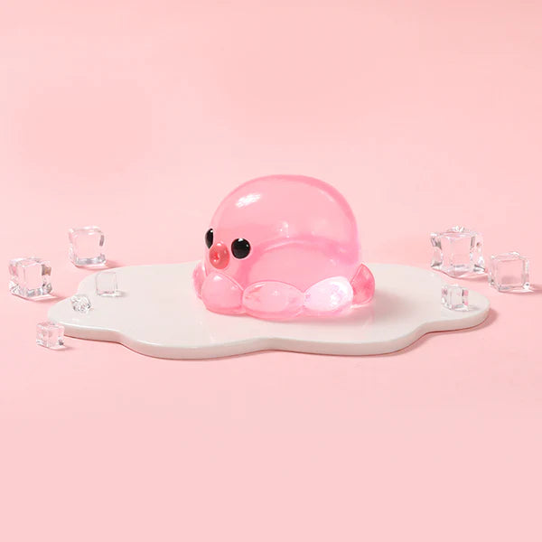 Crystal Pink Octopus Taba Squishy