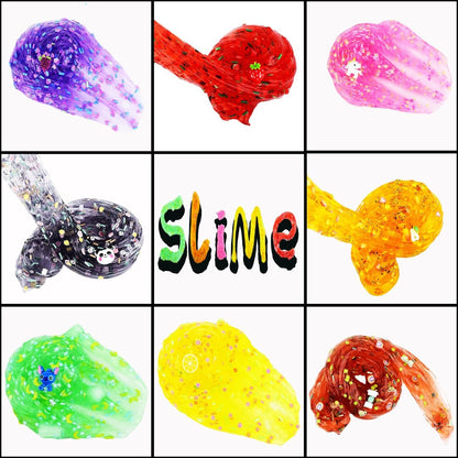 8 Pack Funny Clear Slime Kit