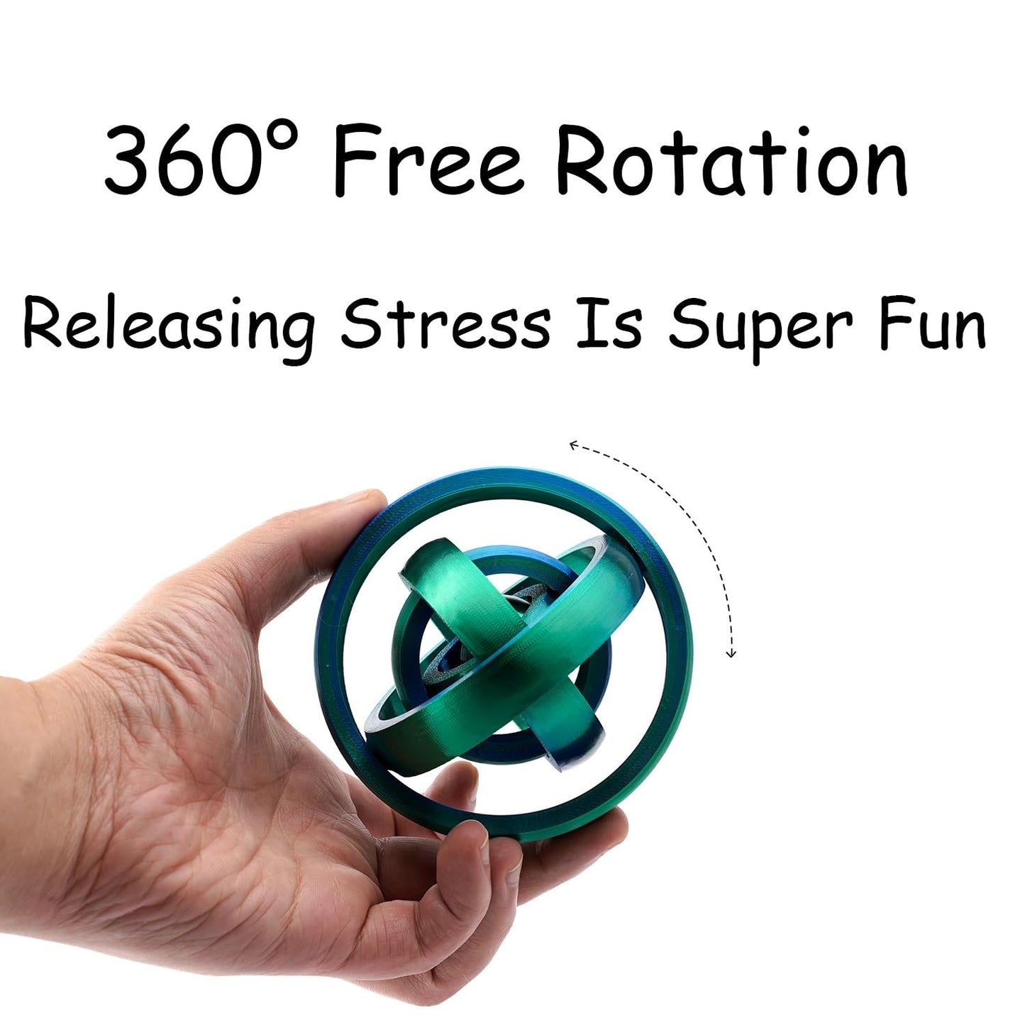 3D Rainbow Spinner Toy