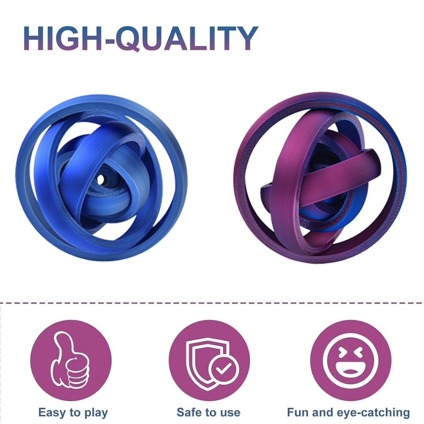 3D Rainbow Spinner Toy