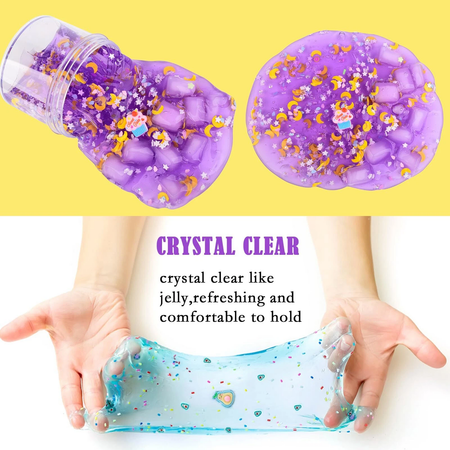 6 Pack Jelly Cube Crunchy Slime Kit