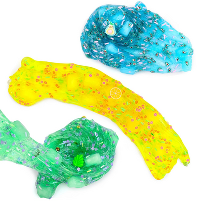 6 Pack Jelly Cube Crunchy Slime Kit