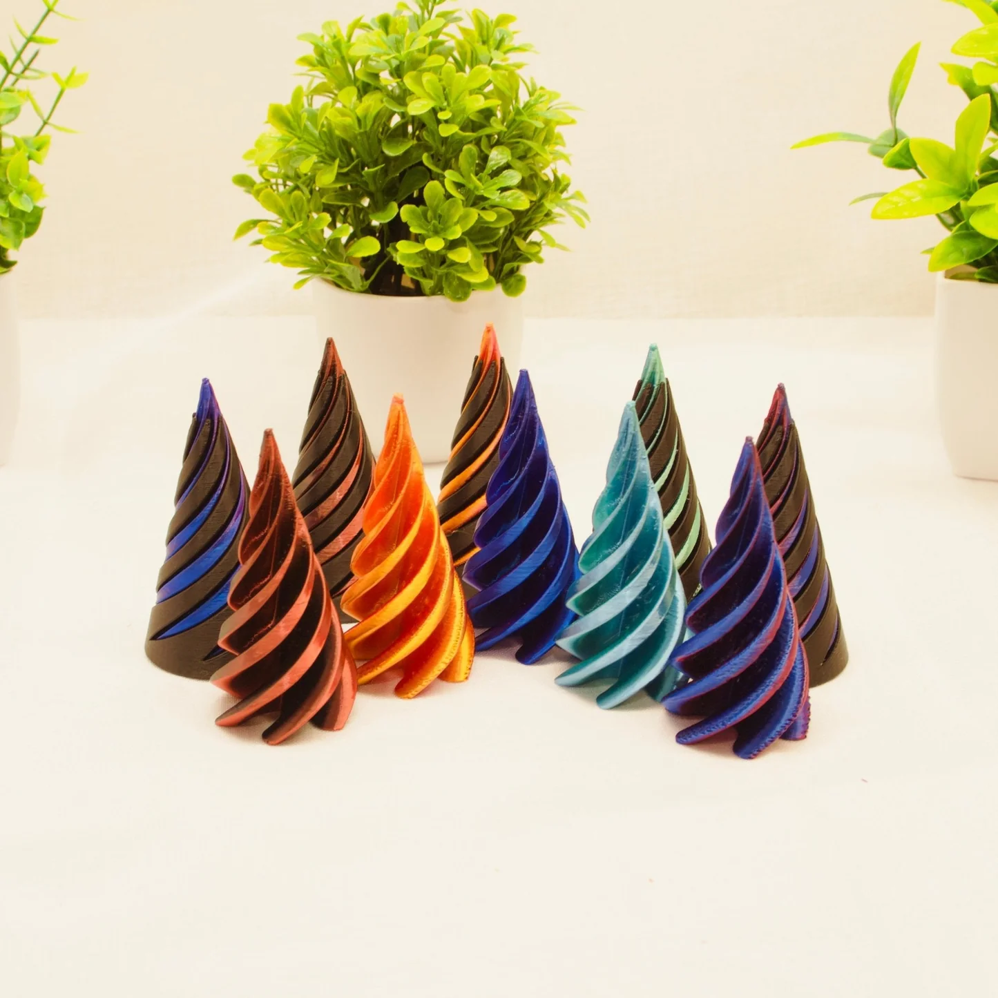 Spiral Fidget Cone – 3D Printed Stress Relief Toy