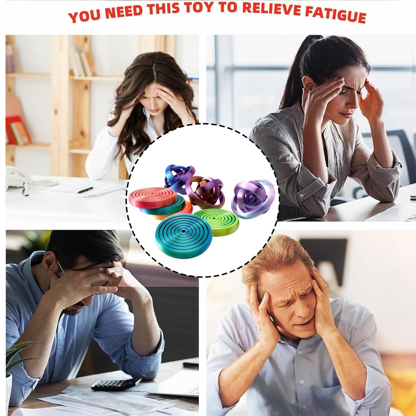 3D Rainbow Spinner Toy