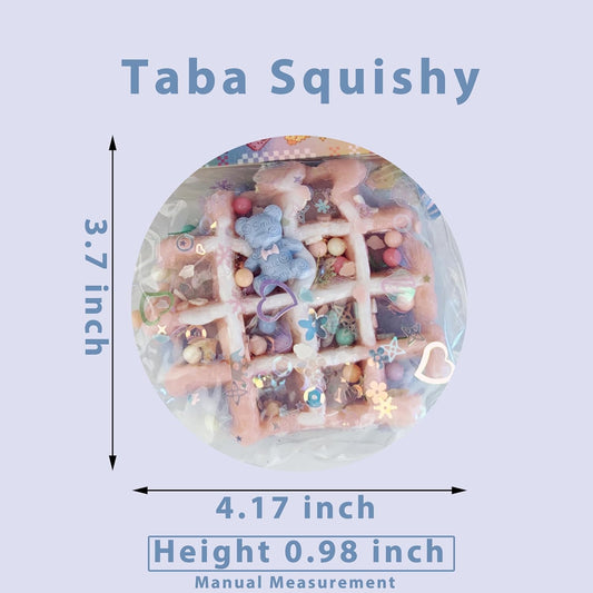 Waffle-shaped squishy toy