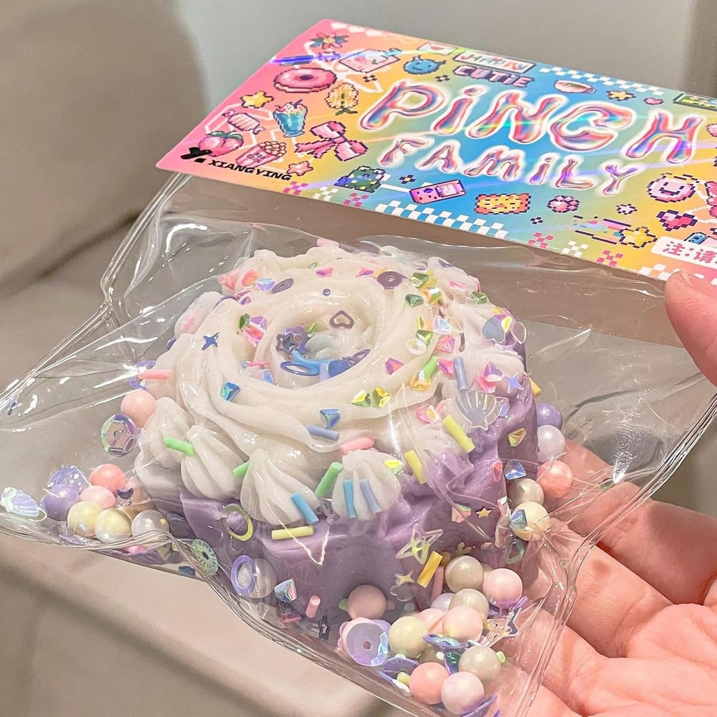Taro paste cake squishy toy