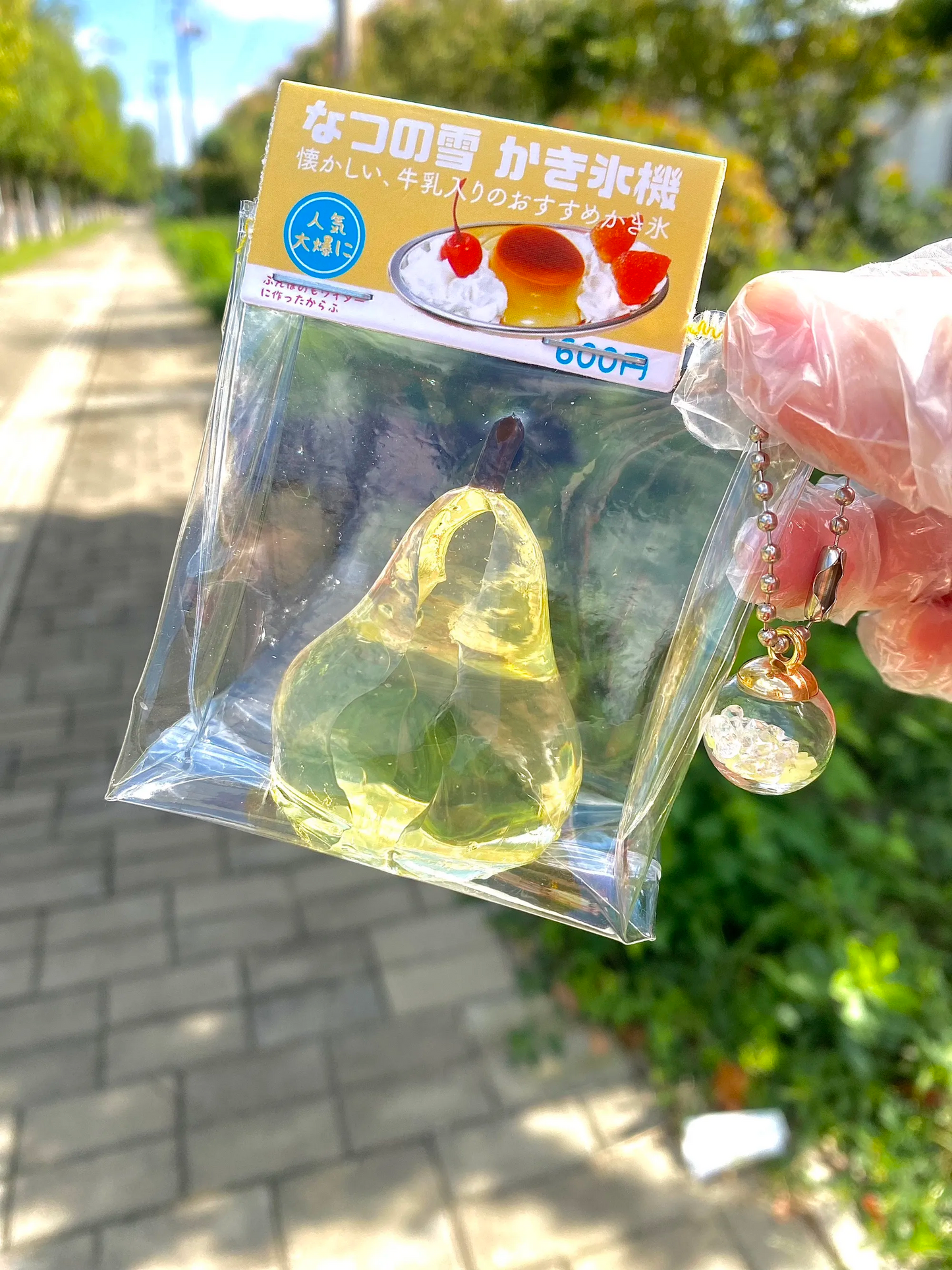 Transparent Pear Squeezable Toy
