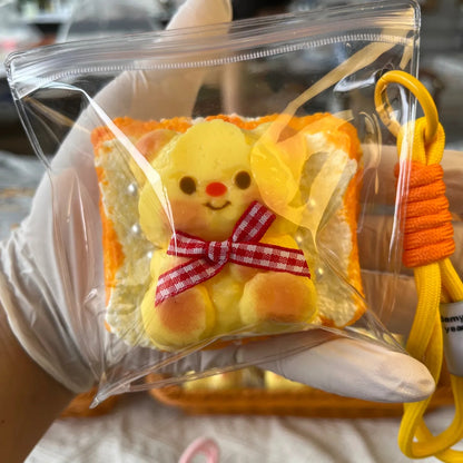 Butter Bear Toast Bread Stress Relief Toy