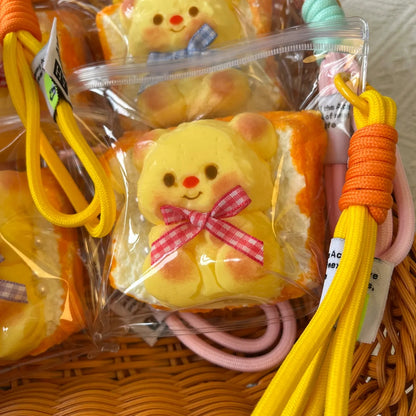 Butter Bear Toast Bread Stress Relief Toy