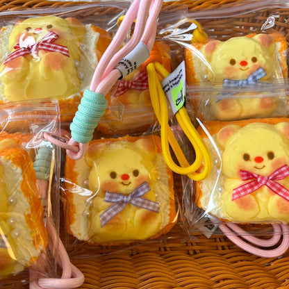 Butter Bear Toast Bread Stress Relief Toy
