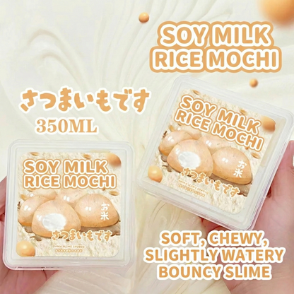 Soy milk rice mochi slime