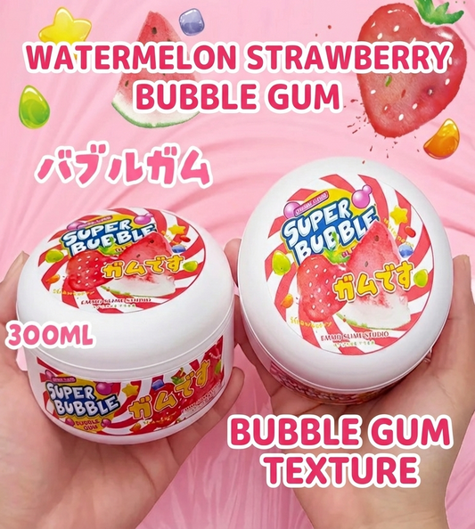 Watermelon and strawberry slime