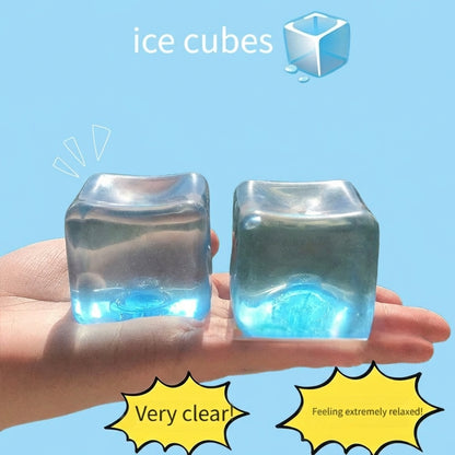 Crystal Blue Ice Cube Taba Squishy