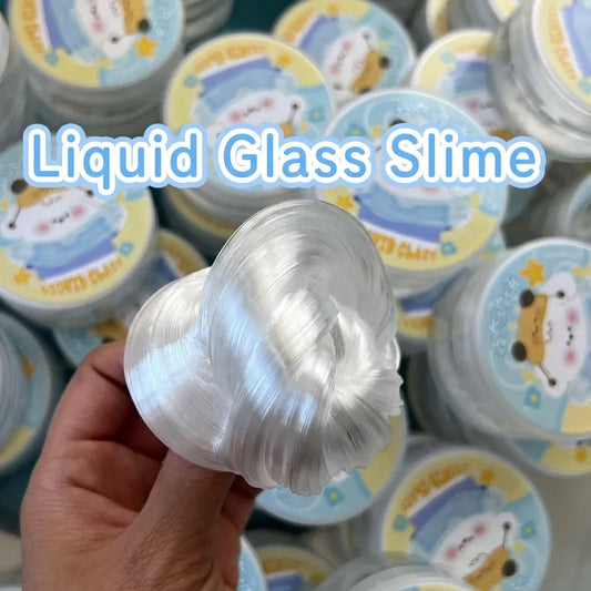 Liquid glass clay with metallic texture (Slime)