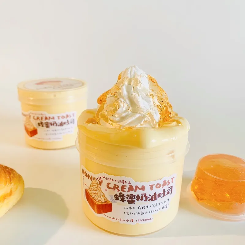 Honey Cream Toast Slime Squeezable Toy