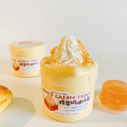 Honey Cream Toast Slime Squeezable Toy