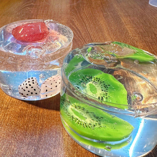 Kiwi & Dragon Fruit Slime Squeezable Toy