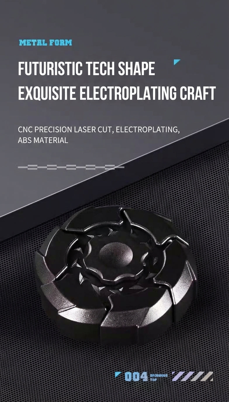 Magnetic luminous fingertip gyroscope stress relief toy