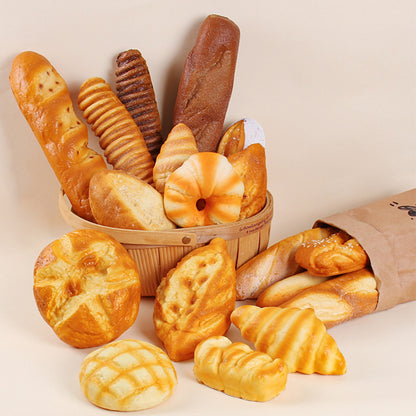 Bread-themed squishy toys collection