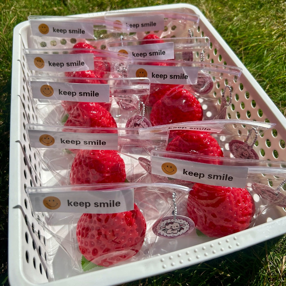 Strawberry squeeze toy