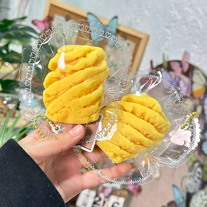Pineapple-shaped silicone squeeze toy