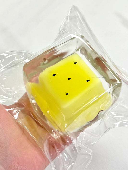 Pink quicksand watermelon cube