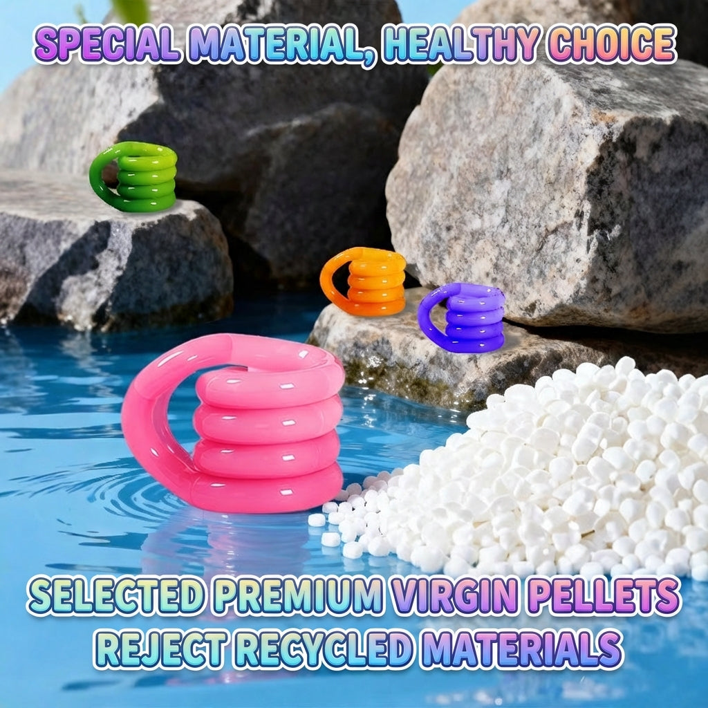 Temperature-sensitive twisting and turning stress-relieving toy