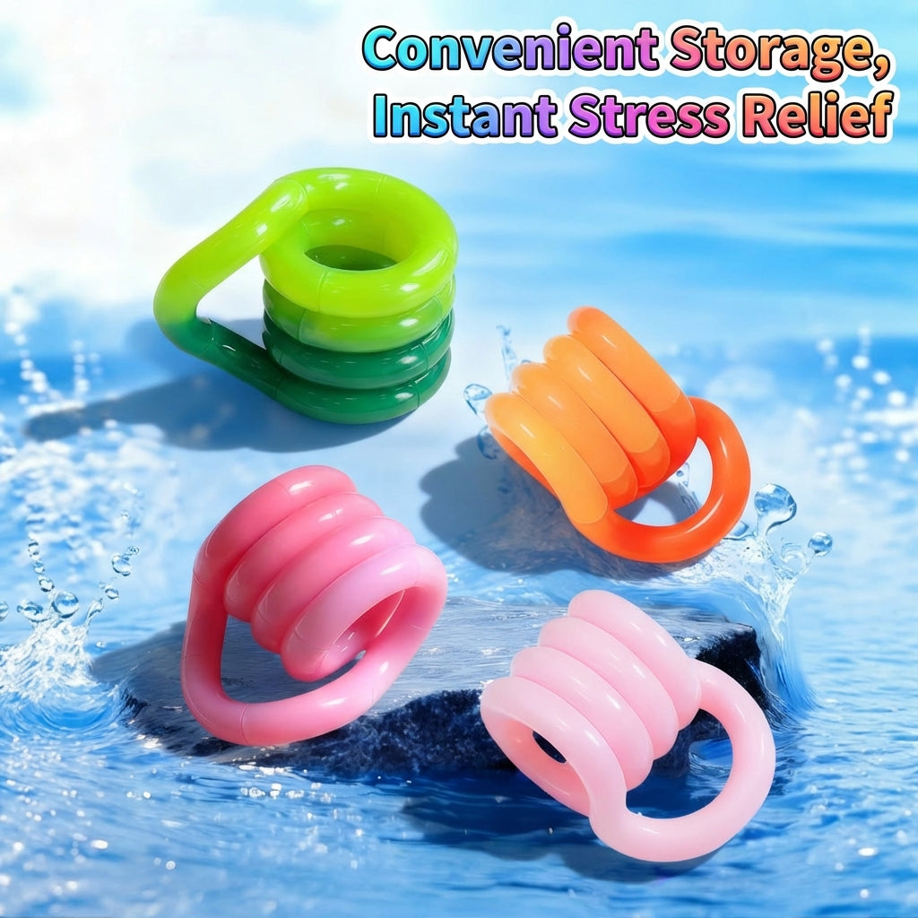 Temperature-sensitive twisting and turning stress-relieving toy