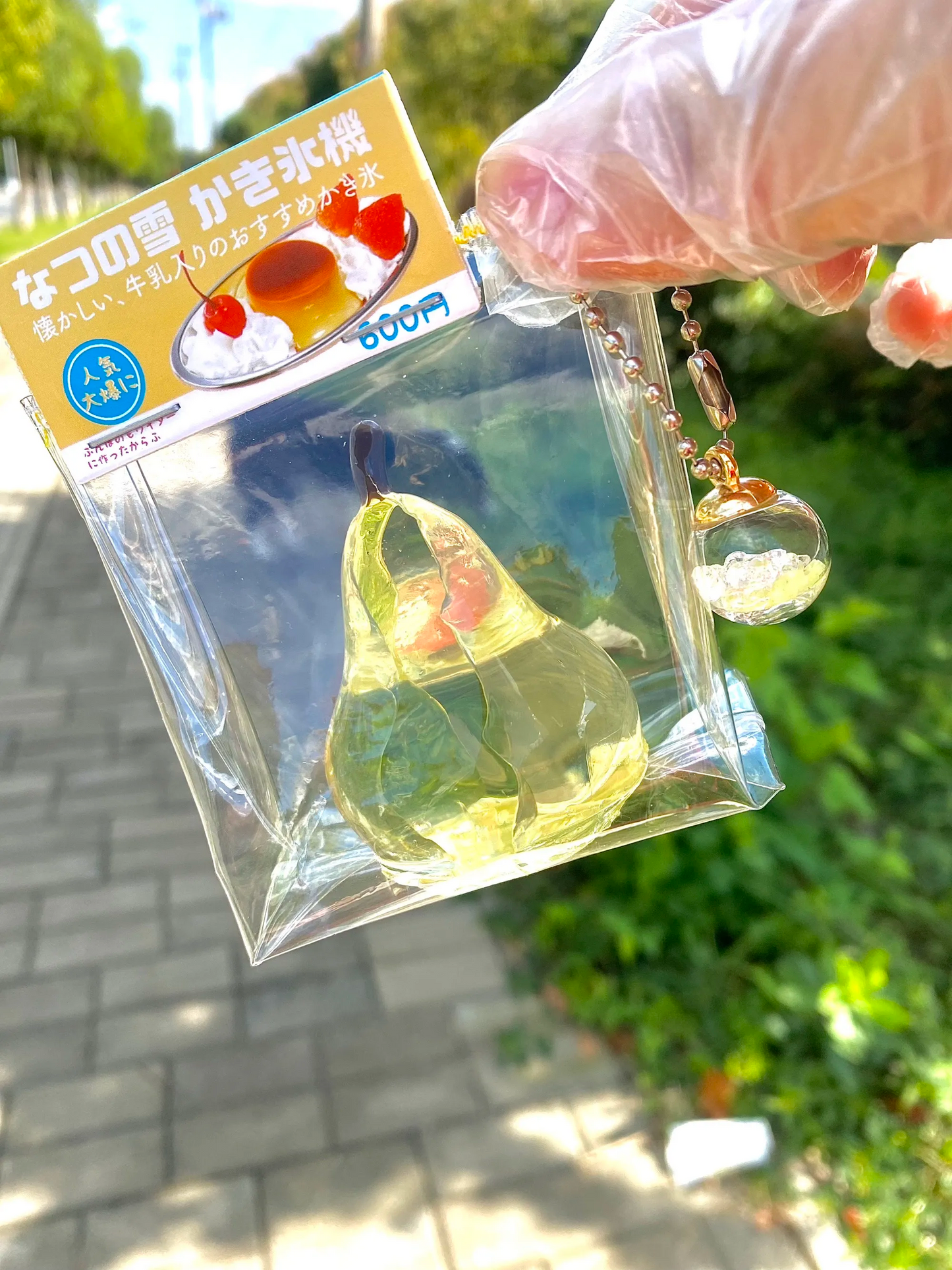 Transparent Pear Squeezable Toy
