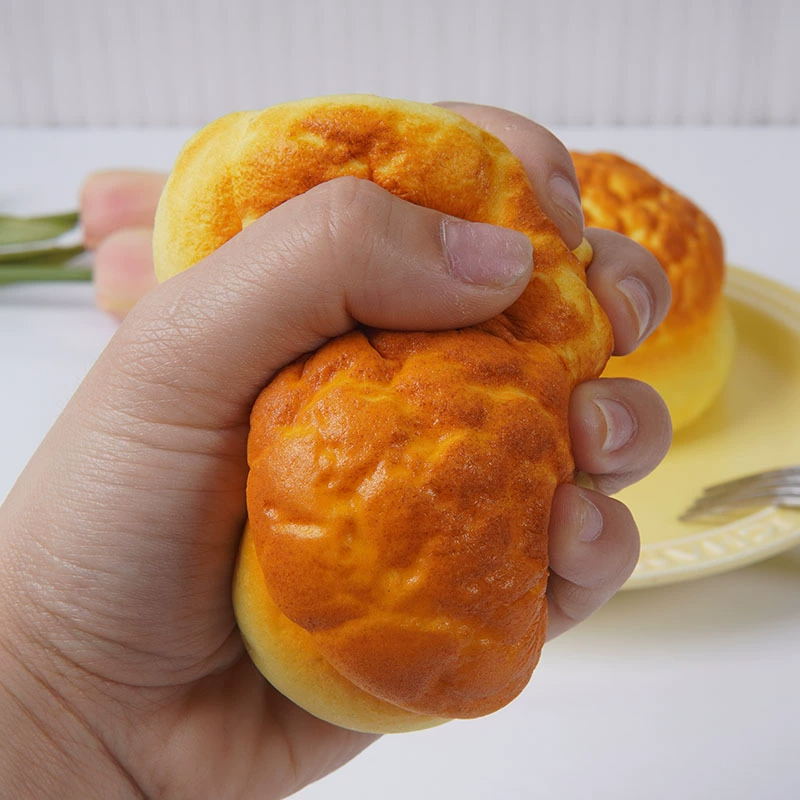Cream puff bread squishy toy