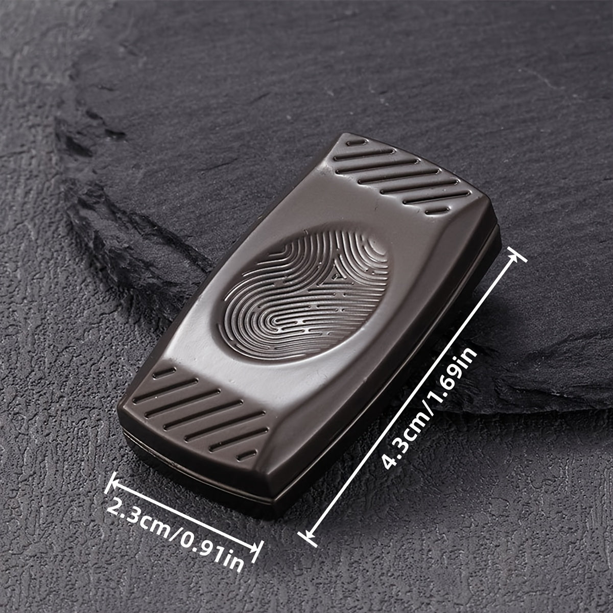 Creative fingerprint-activated metal EDC tactile slider