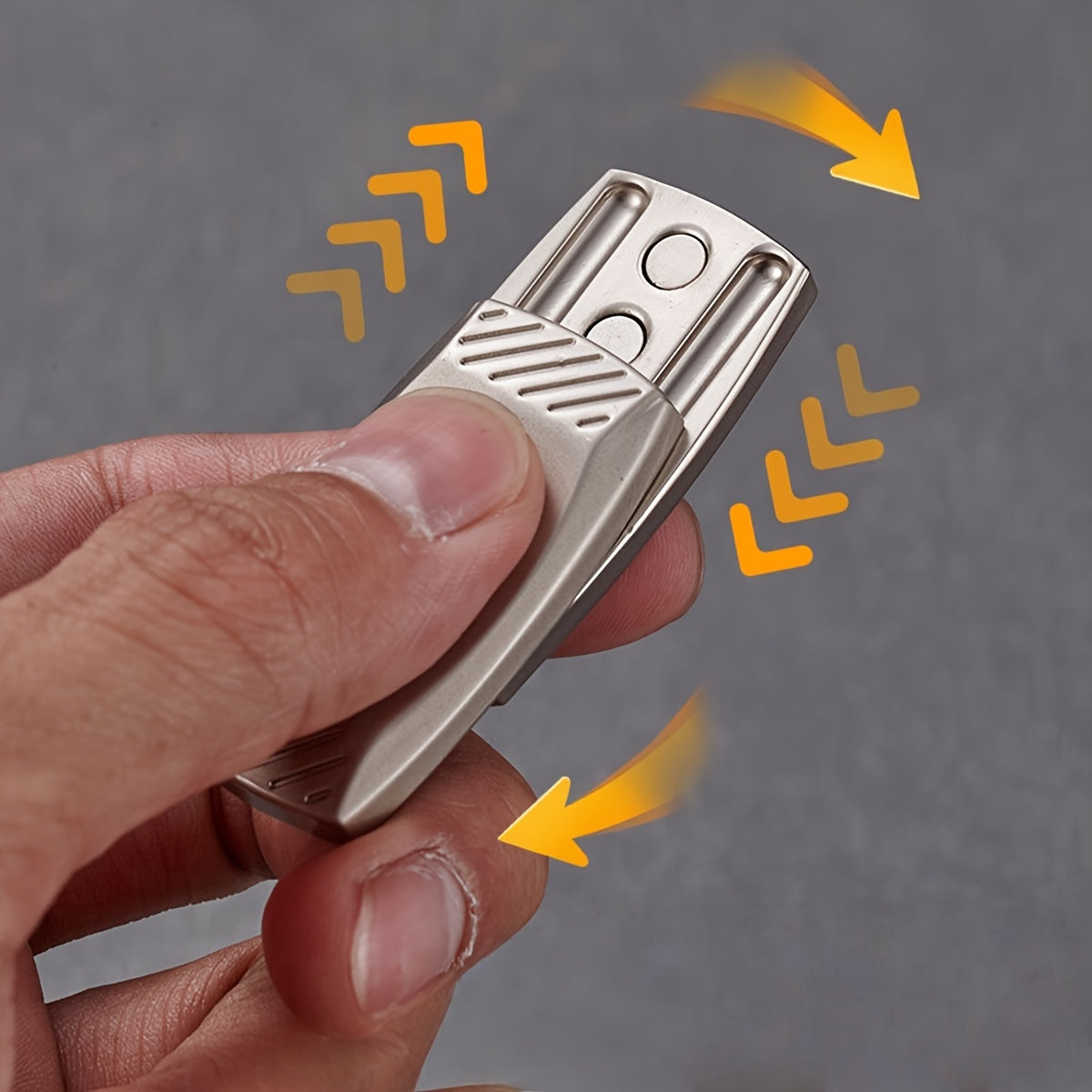 Creative fingerprint-activated metal EDC tactile slider